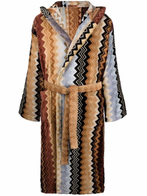Missoni Giacomo Belted Hooded Bathrobe