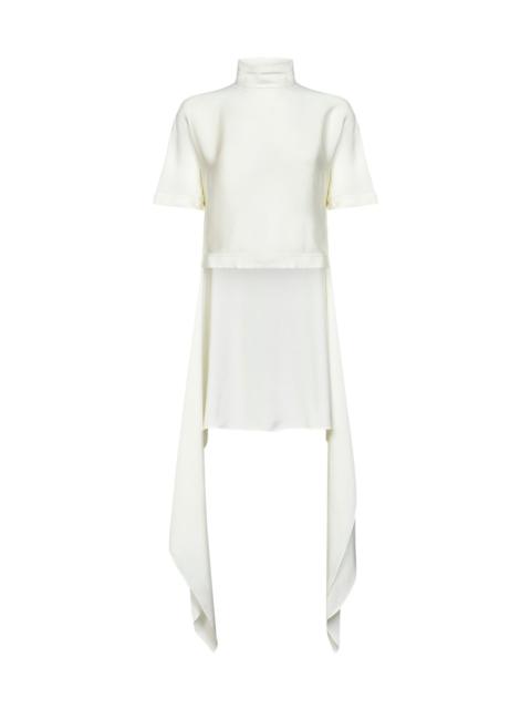 Alaïa Alaïa Women Cream White Cady Asymmetric Top