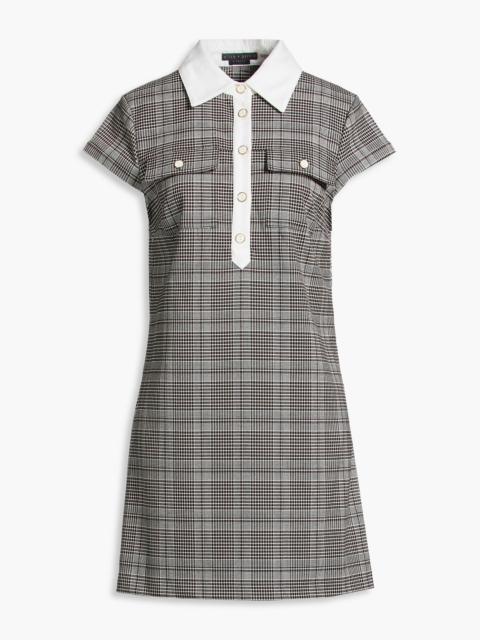 Alice + Olivia Darby Prince of Wales checked tweed mini dress