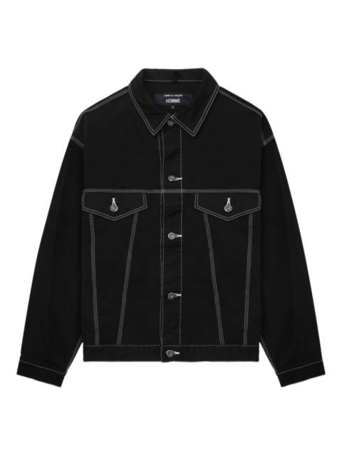 Comme des Garçons Homme contrast-stitching denim jacket