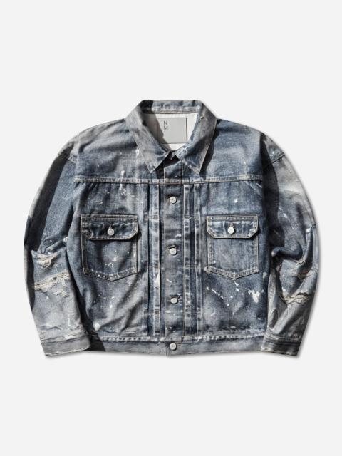 Junya Watanabe MAN Junya Watanabe Man Men's New Manual Printed Denim Jacket Ind