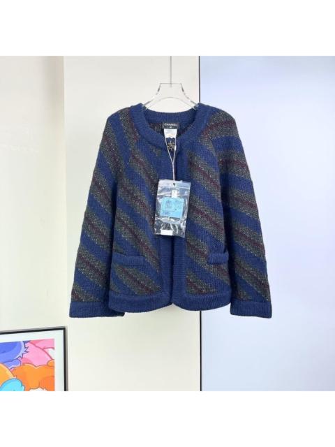 CHANEL Chanel 12A striped knit cardigan