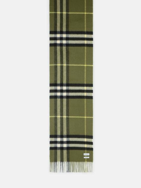 Burberry 'MU GIANT' GREEN CASHMERE SCARF