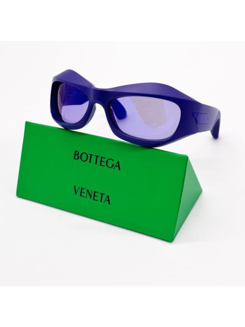 Bottega Veneta NEW BOTTEGA VENETA BV1086S 008 PURPLE WRAPAROUND SUNGLASSES