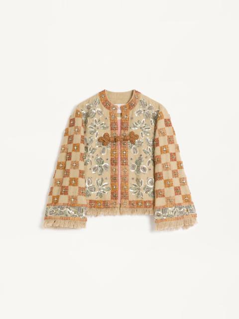 Valentino EMBROIDERED LINEN JACKET
