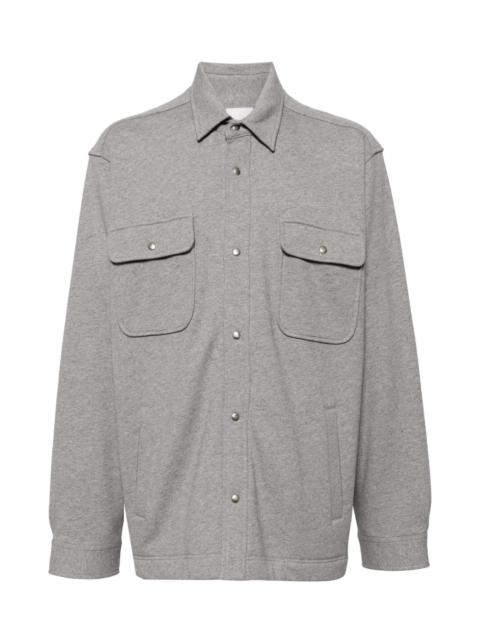 Givenchy LOGO-EMBROIDERED COTTON-JERSEY SHIRT