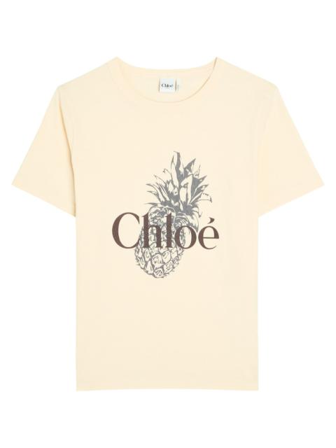 Chloé Chloe Printed Cotton T-shirt