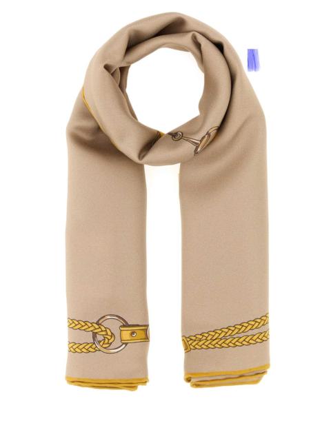 GUCCI Gucci Women Beige Twill Foulard