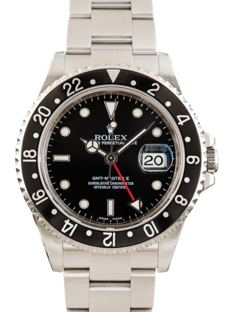 ROLEX Men's Rolex GMT-Master II Ref 16710 Black