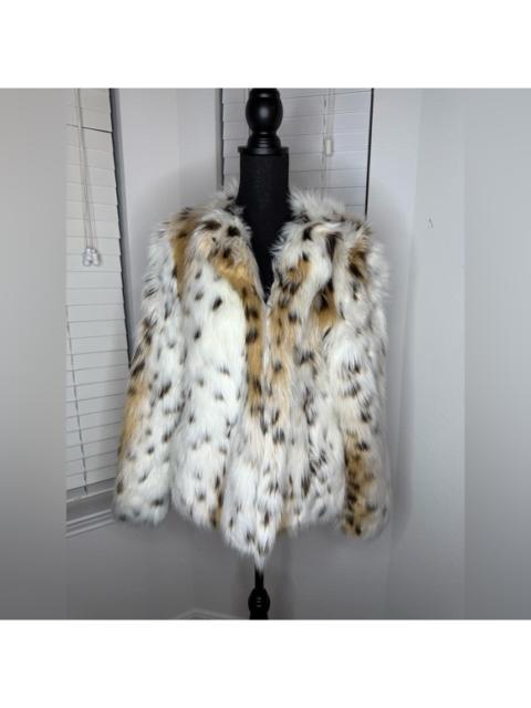 7 For All Mankind 7 For All Mankind Faux Fur Animal Print Jacket