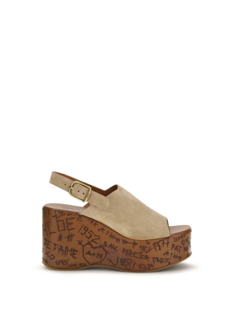Chloé Chloé Women Maxime Wedge Sandals