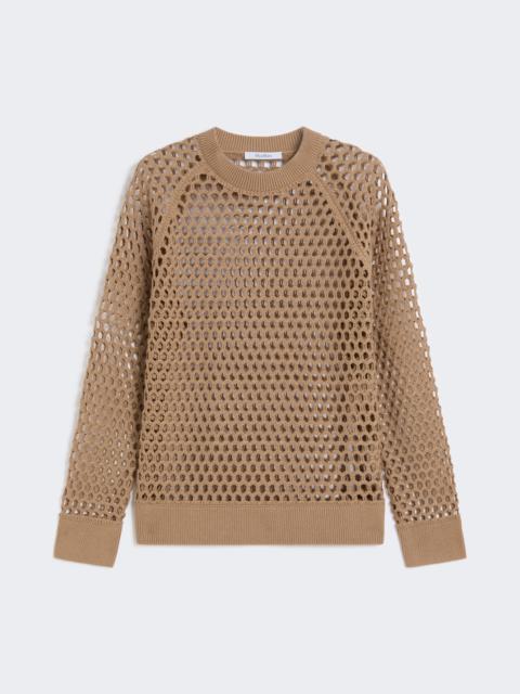 Max Mara FALENA Mesh-knit cotton sweater