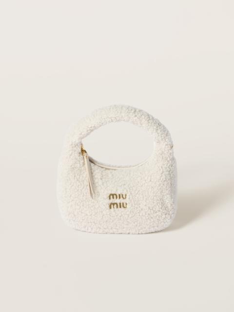 Miu Miu Wander shearling hobo bag