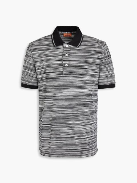 Missoni Space-dyed cotton-piqué polo shirt
