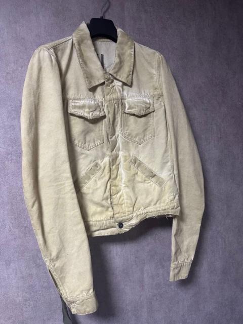 Rick Owens DRKSHDW Rick Owens SS09 Drkshdw Strutter Dirty White Trucker Jacket
