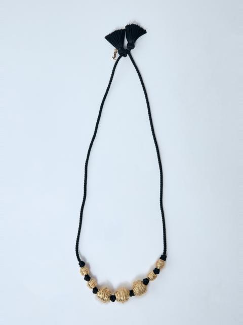 SAINT LAURENT Metal And Tassel Necklace