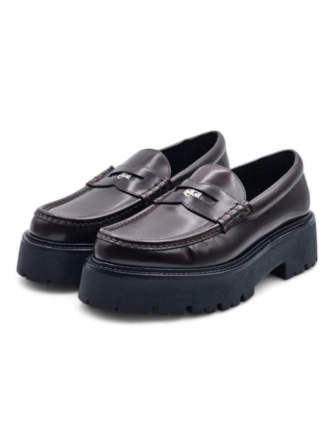 Men's Penny Loafer Polished Brown size 41 IT 8 US NWB