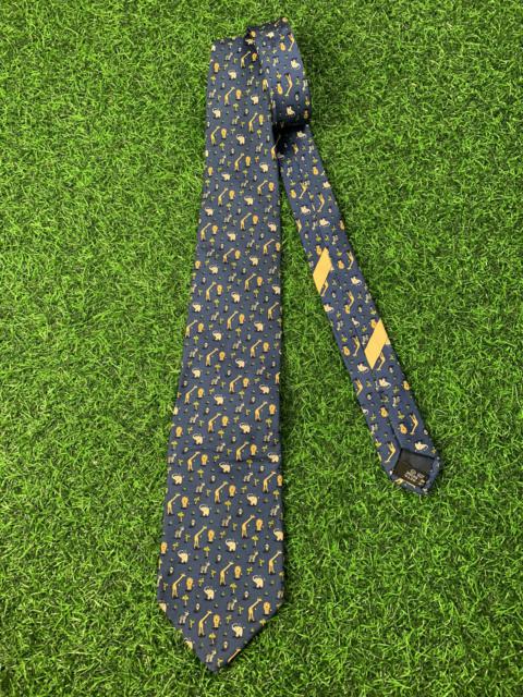 Salvatore Ferragamo Salvatore Ferragamo Pure Silk Neck Tie Animal Design Italy