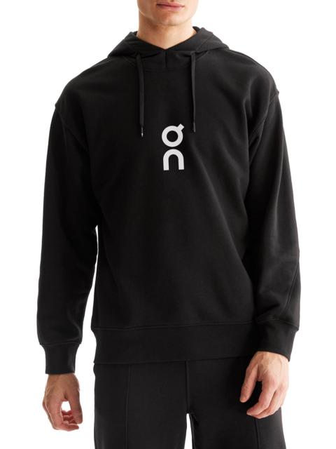 On Club Oversize Organic Cotton Blend Hoodie in Black at Nordstrom
