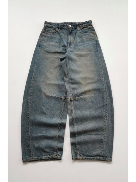 Other Designers Japanese Brand - GU Japan Balloon Baggy Wide Barrel Leg Denim Jeans