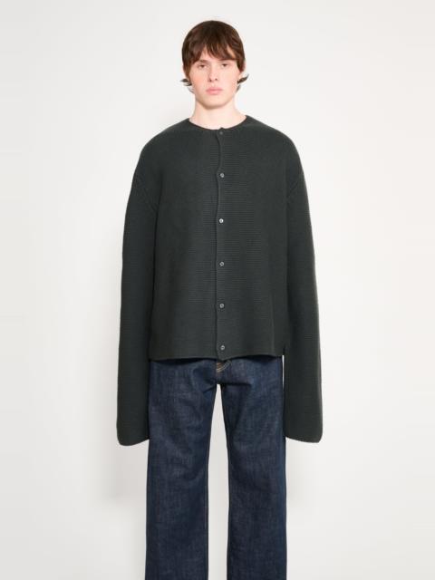 RIER RIER CARDIGAN OVERSIZED PLOMBE
