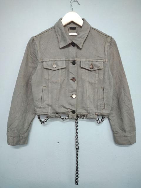 Alexander McQueen Rare Alexander McQueen Denim Jacket With Chain Belt