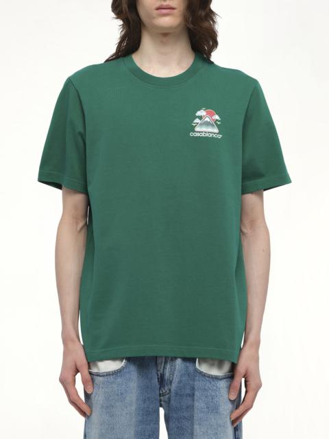 CASABLANCA Montagne Ondulee T-Shirt in Green