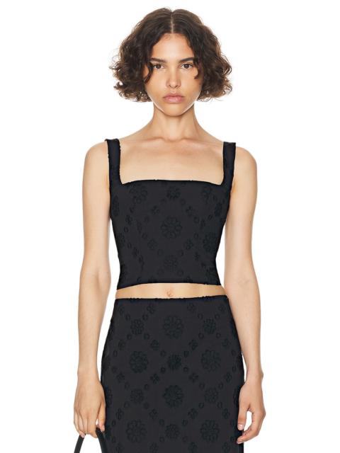 HELSA Eyelet Corset Top