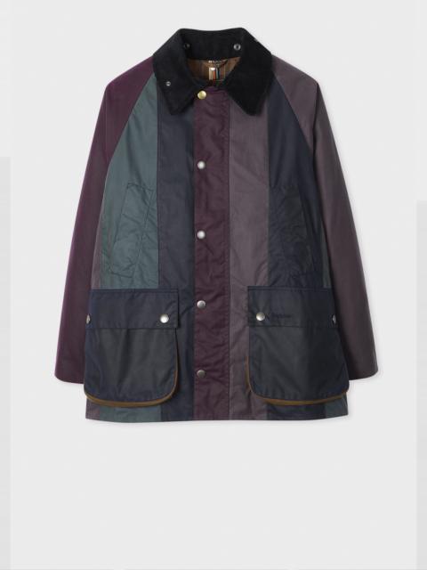 Paul Smith Paul Smith loves Barbour - Striped Oversized Bedale Wax Jacket