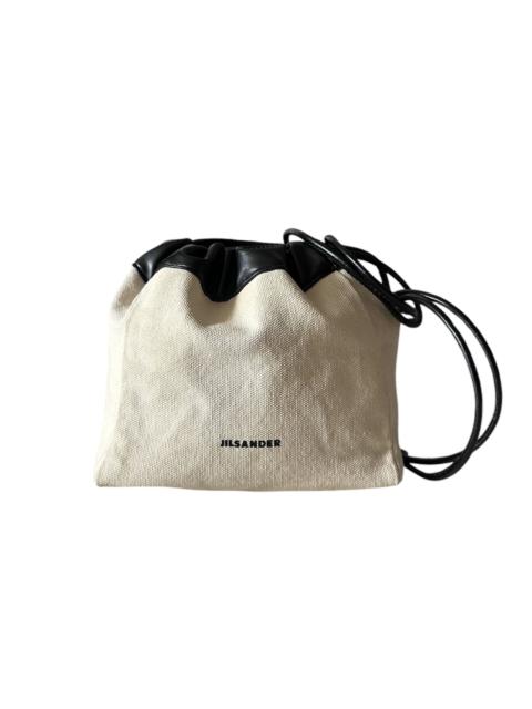 Jil Sander 🔥 Jil Sander Off White Dumpling Drawstring Bag
