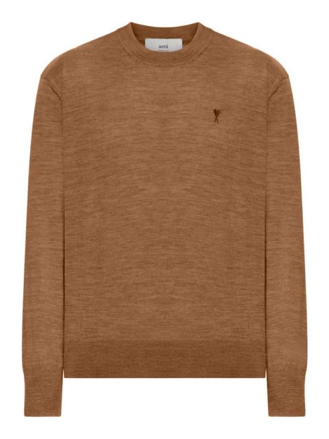 AMI Paris Ami Paris Men Ami De Coeur Sweater In Extrafine Wool And Silk