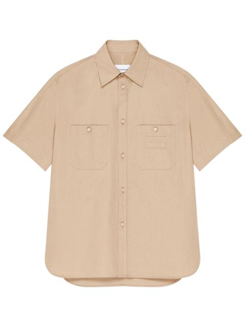 Givenchy Givenchy Men Couture Seam Cotton Shirt With Givenchy Paris Patch