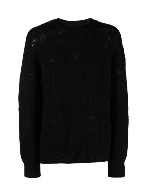 Dolce & Gabbana LOGO-JACQUARD VIRGIN-WOOL JUMPER