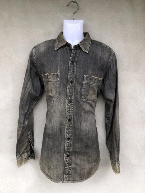 Other Designers Uniqlo Distressed Denim Shirts