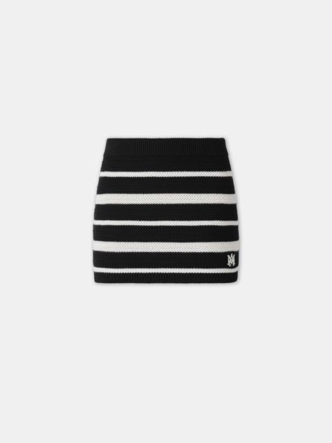 AMIRI WOMEN'S MA STRIPED MINI SKIRT