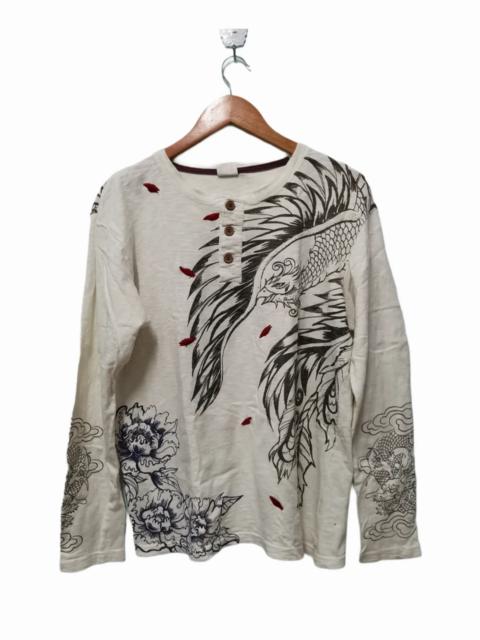Other Designers Vintage - Vintage Sukajan Dragon Phoenix Long Sleeve Yakuza Japan