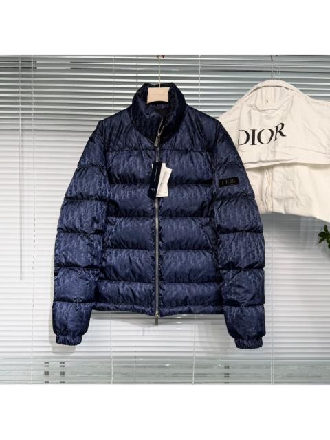 Dior DIOR down jacket with all-over Oblique monogram print.