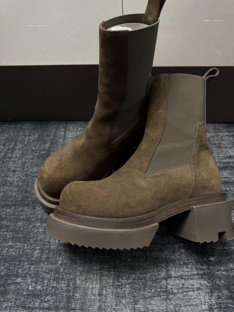 Rick Owens Rick Owens Bogun Brown Suede Chelsea Boots