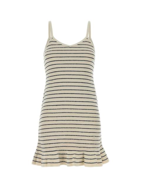 Other Designers Jw Anderson Women Embroidered Cotton Blend Mini Dress