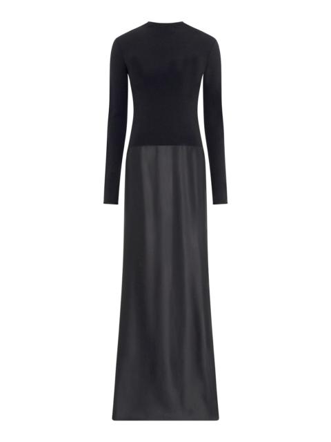 GABRIELA HEARST Jessamy Maxi Dress in Black Silk Satin