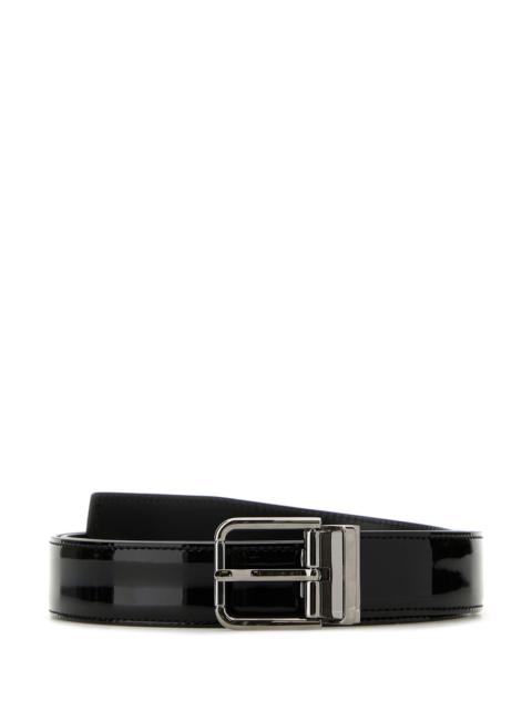 Dolce & Gabbana Black leather belt