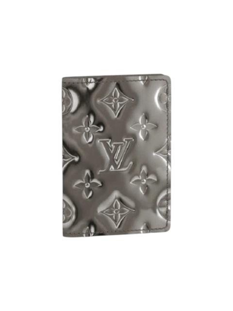 Louis Vuitton Louis Vuitton Pocket Organiser Monogram Mirror Coated Canvas Gunmetal