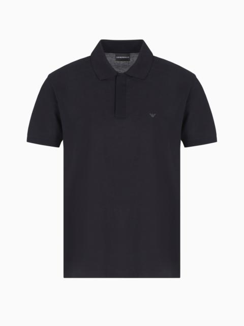 EMPORIO ARMANI TRAVEL ESSENTIALS PIQUÉ POLO SHIRT