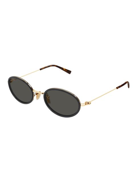 GUCCI Gucci Grey Oval Ladies Sunglasses GG1980S 001 52