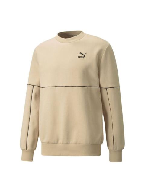 PUMA PUMA LUXE Crew Sweatshirt 'Beige' 534410-20