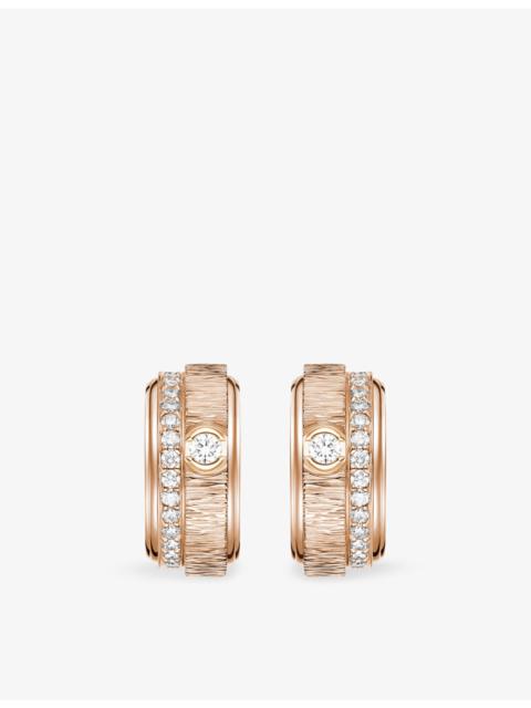 Piaget Possession 18ct Rose-Gold And 0.34ct Brilliant-Cut Diamond Hoop Earrings