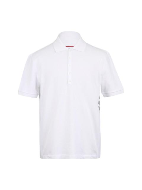 Thom Browne Short Sleeve Rib Cuff Polo