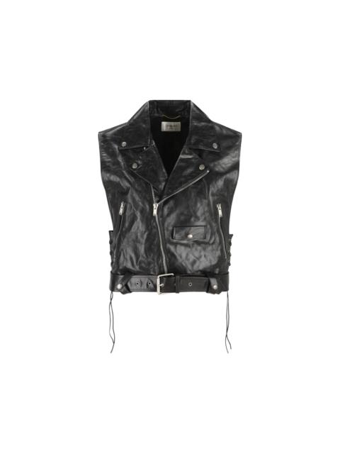 SAINT LAURENT Saint Laurent Black Jackets - Leather Jackets Women
