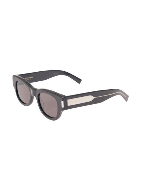 SAINT LAURENT Saint Laurent Women Square-Frame Tinted Sunglasses In Black Acetate Woman