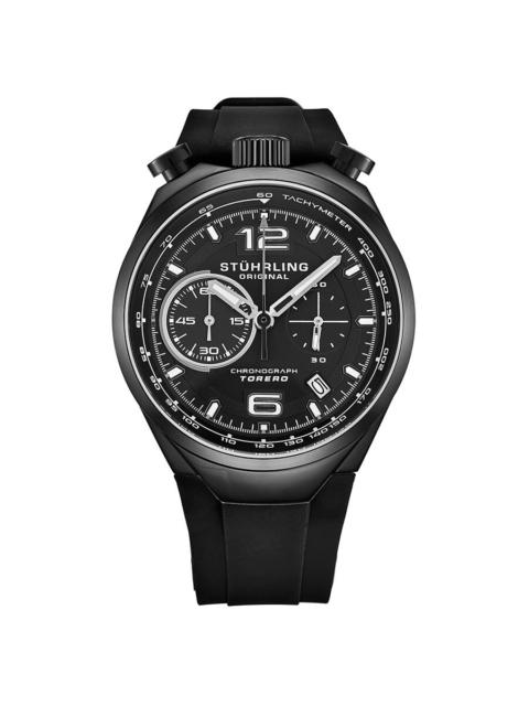 Other Designers Stuhrling Original Monaco Quartz Black Dial Men's Watch M13532